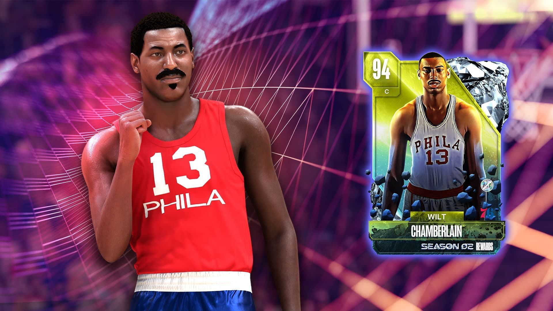 The special Wilt Chamberlain card (Image via 2K Games)