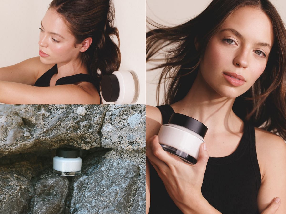 Claudia Sulewski and her new skincare brand (Image via Sportskeeda)