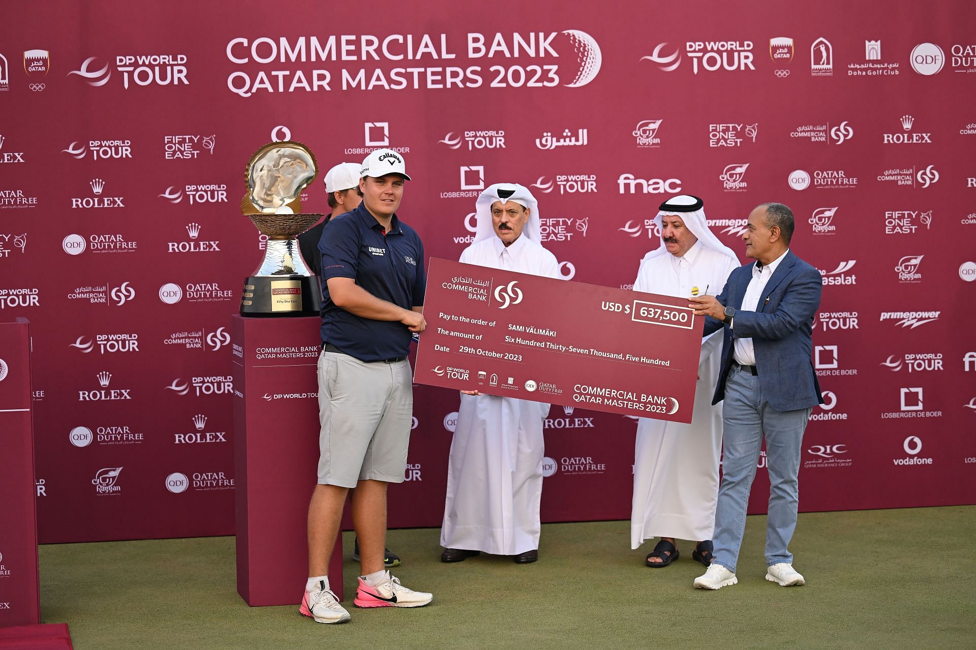 How much did Sami Valimaki win at the 2023 Qatar Masters? Prize money