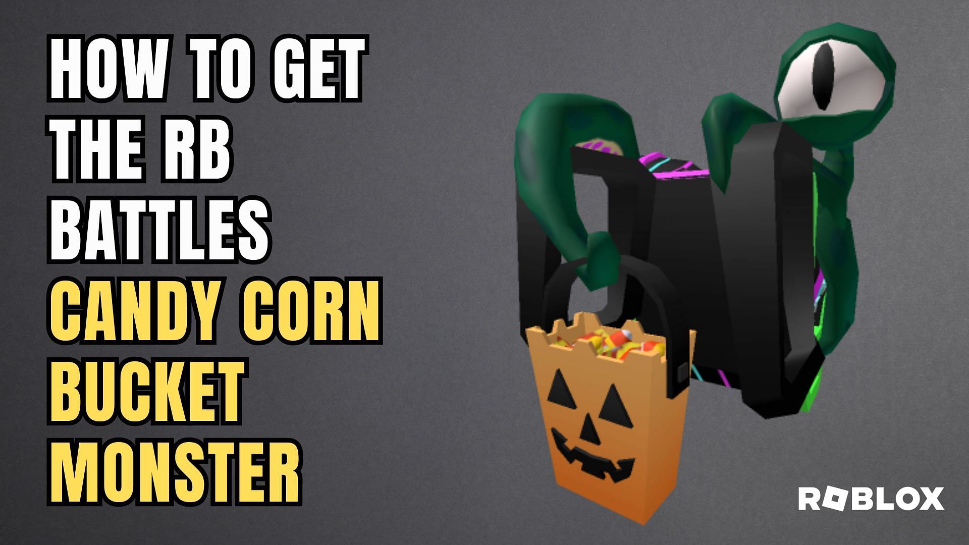 Unearthing the Candy Corn Bucket Monster in Roblox RB Battles. (Image via Sportskeeda)