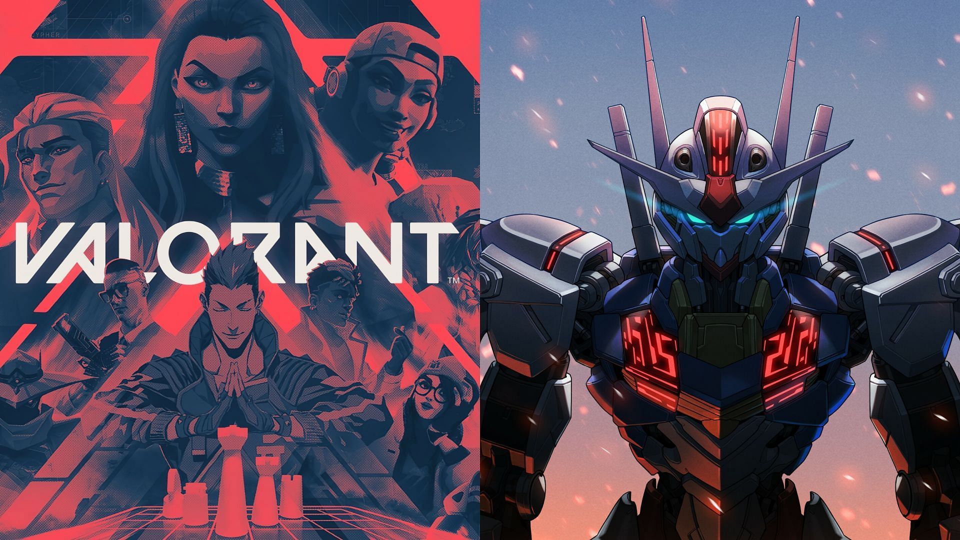 Valorant X Gundam (Image via Riot Games and Gundam)