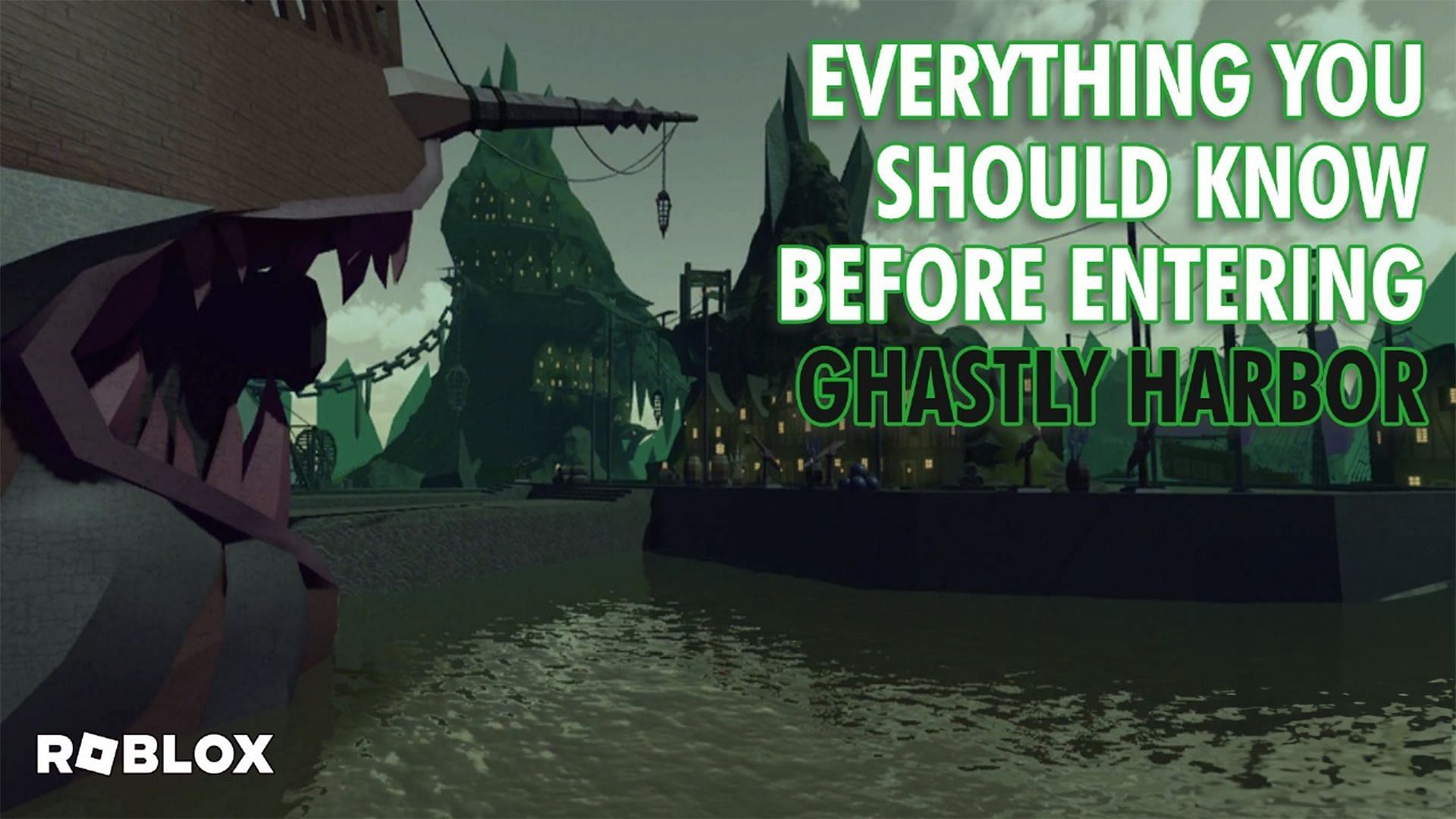 Traverse the treacherous waters of Ghastly Harbor in Dungeon Quest like a pro. (Image via Sportskeeda)