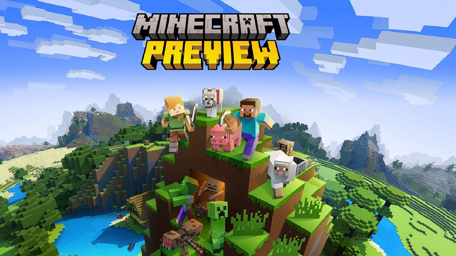 Les Xbox ont leur propre application distincte pour les téléchargements de Minecraft Preview (Image via Mojang)