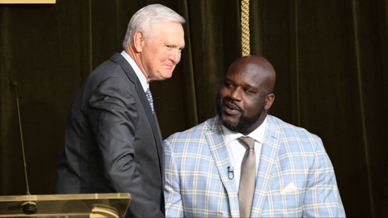Jerry West and Shaquille O&#039;Neal (Photo: Basketball Network/YouTube)