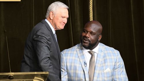 Jerry West and Shaquille O'Neal (Photo: Basketball Network/YouTube)