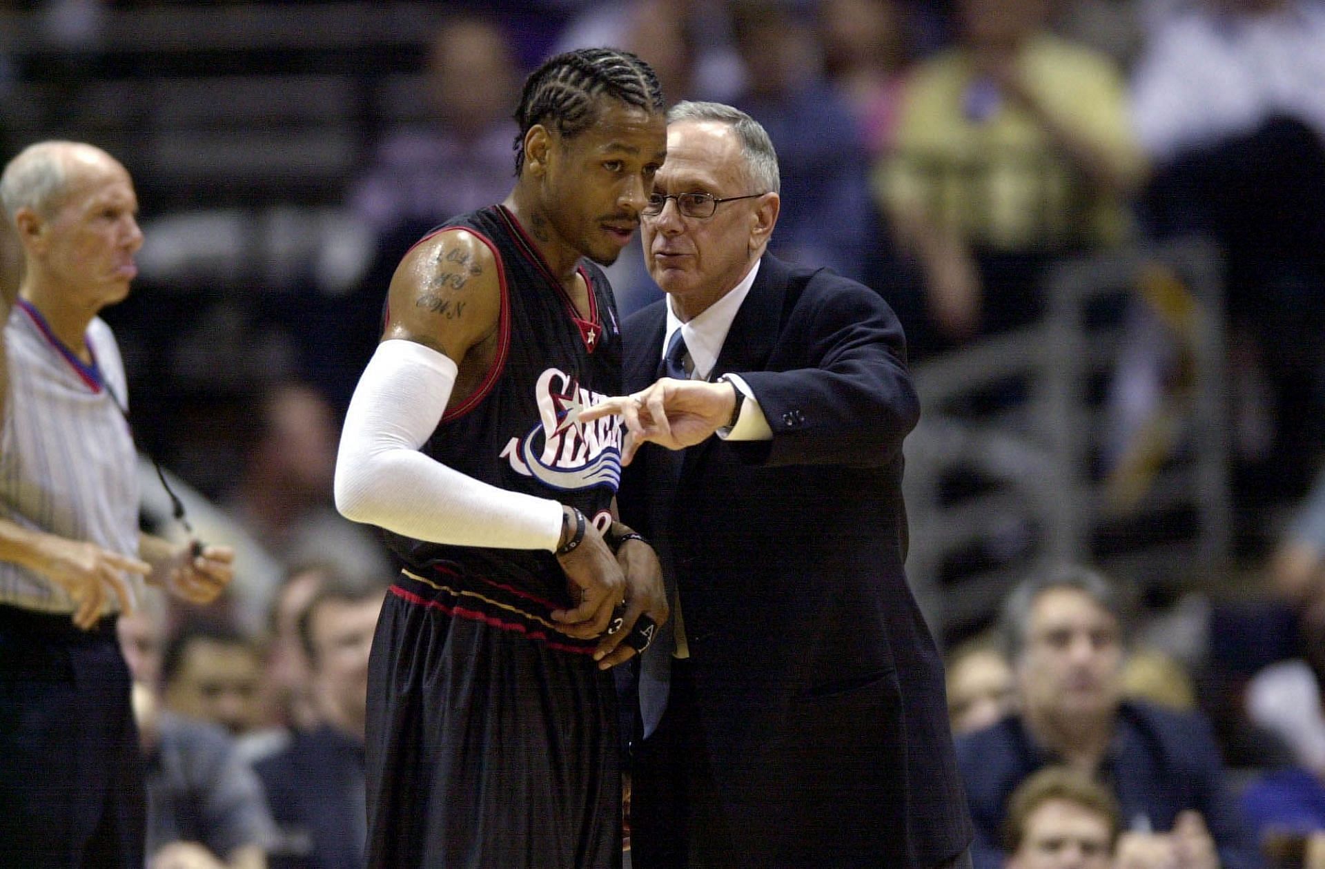 Allen Iverson and Larry Brown.
