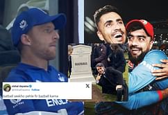 "Batball seekho pehle fir bazball karna"- Netizens roast England after their disappointing 69-run loss against Afghanistan in 2023 World Cup