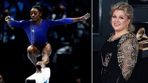 "Simone Biles is magnificent! My gosh, I feel blessed to just get to watch her" - Kelly Clarkson