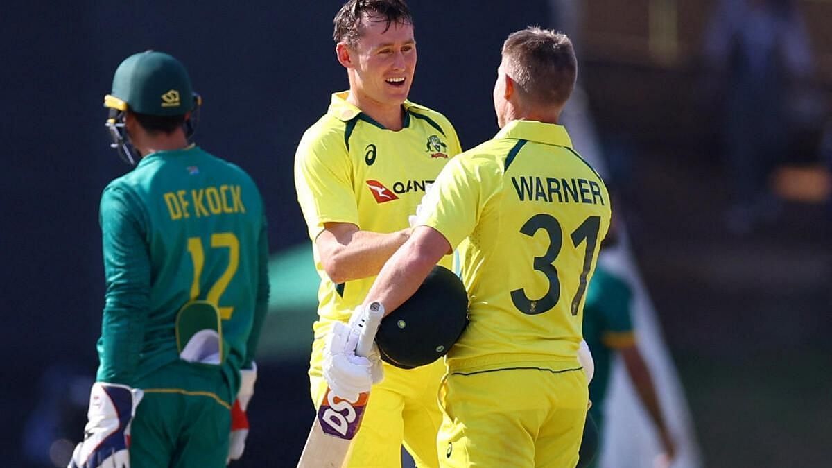 Will David Warner (right) deliver against South Africa once more?