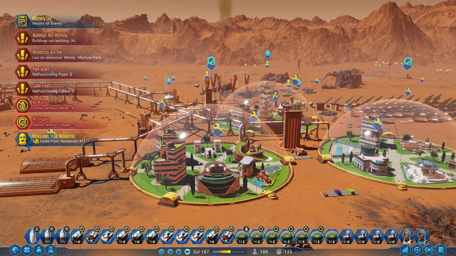 Surviving Mars is set on the red planet (Image via Haemimont Games)