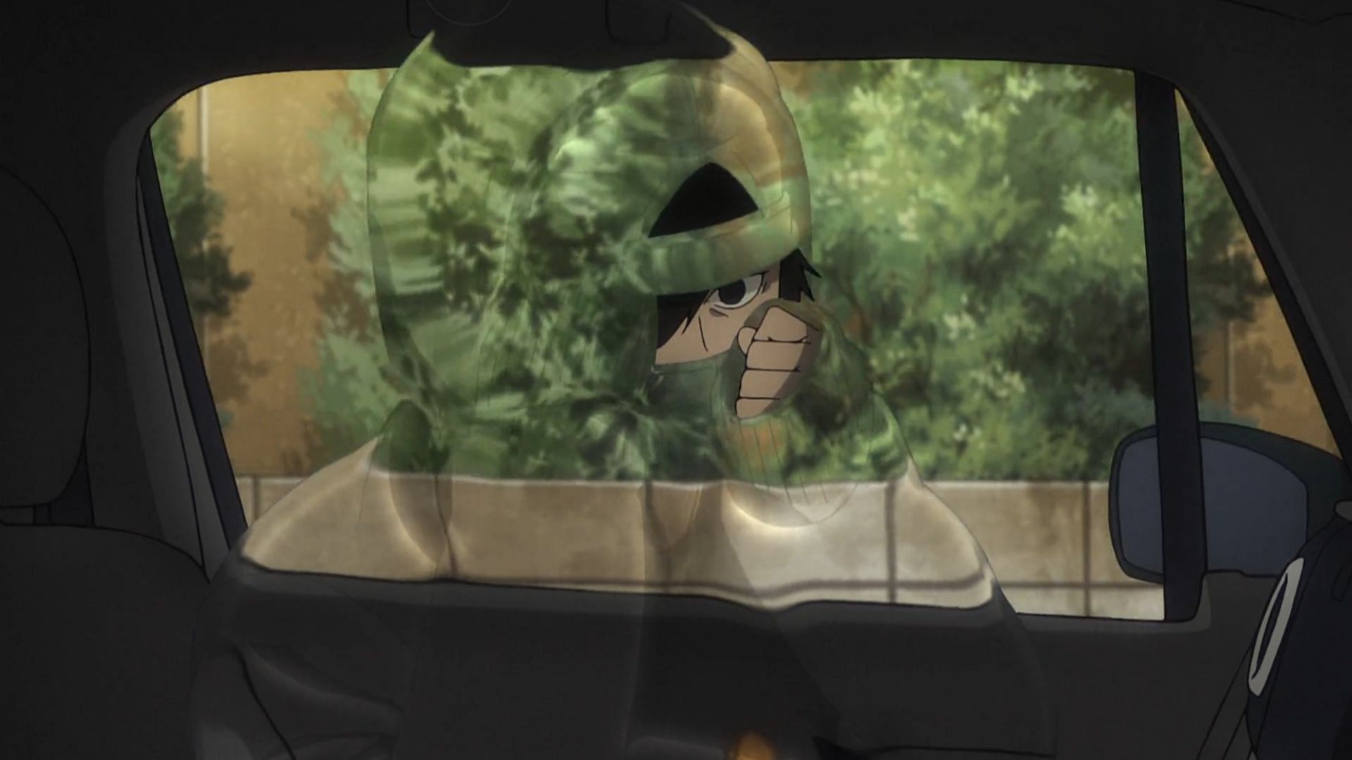 Kuro in his invisibility suit as seen in Under Ninja Episode 5 (Image via Tezuka Productions)