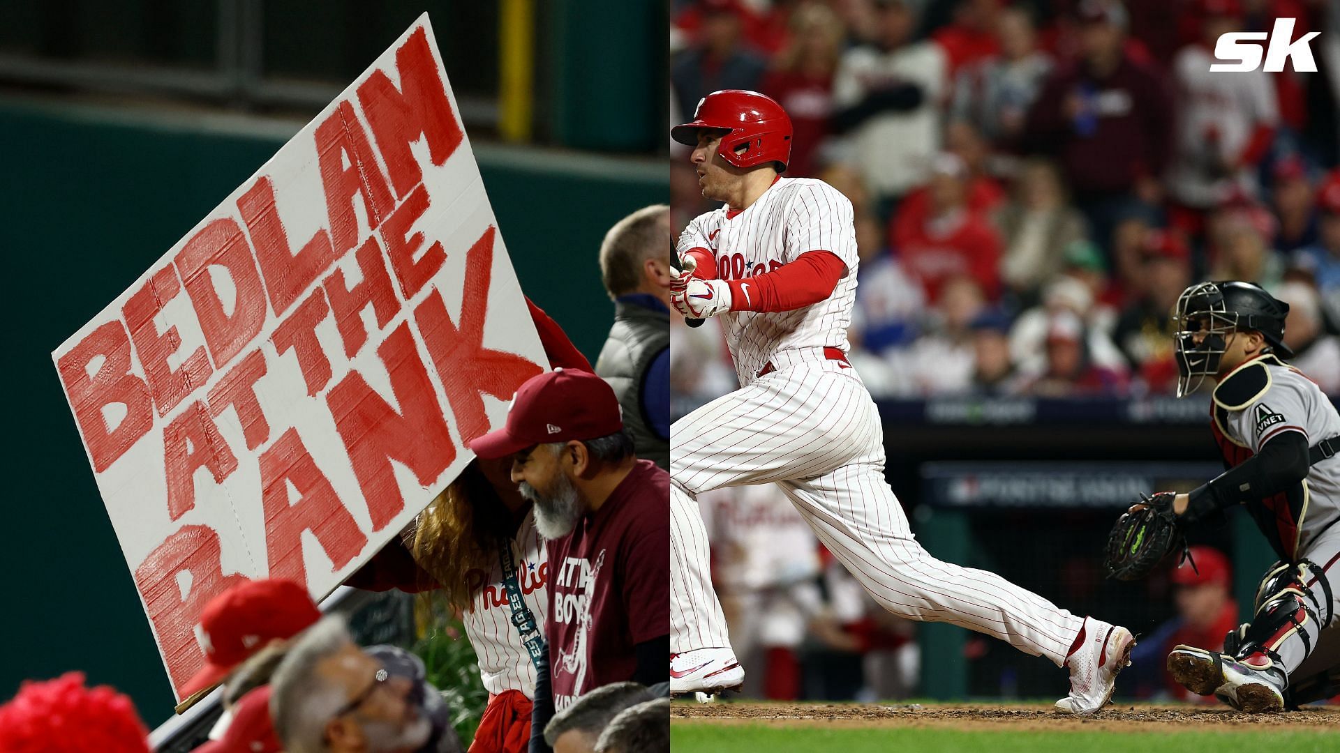 MLB fans react to electric atmosphere at Citizens Bank Park for NLCS opener. 