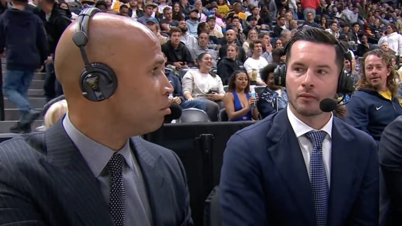 Richard Jefferson and JJ Redick during an NBA game.