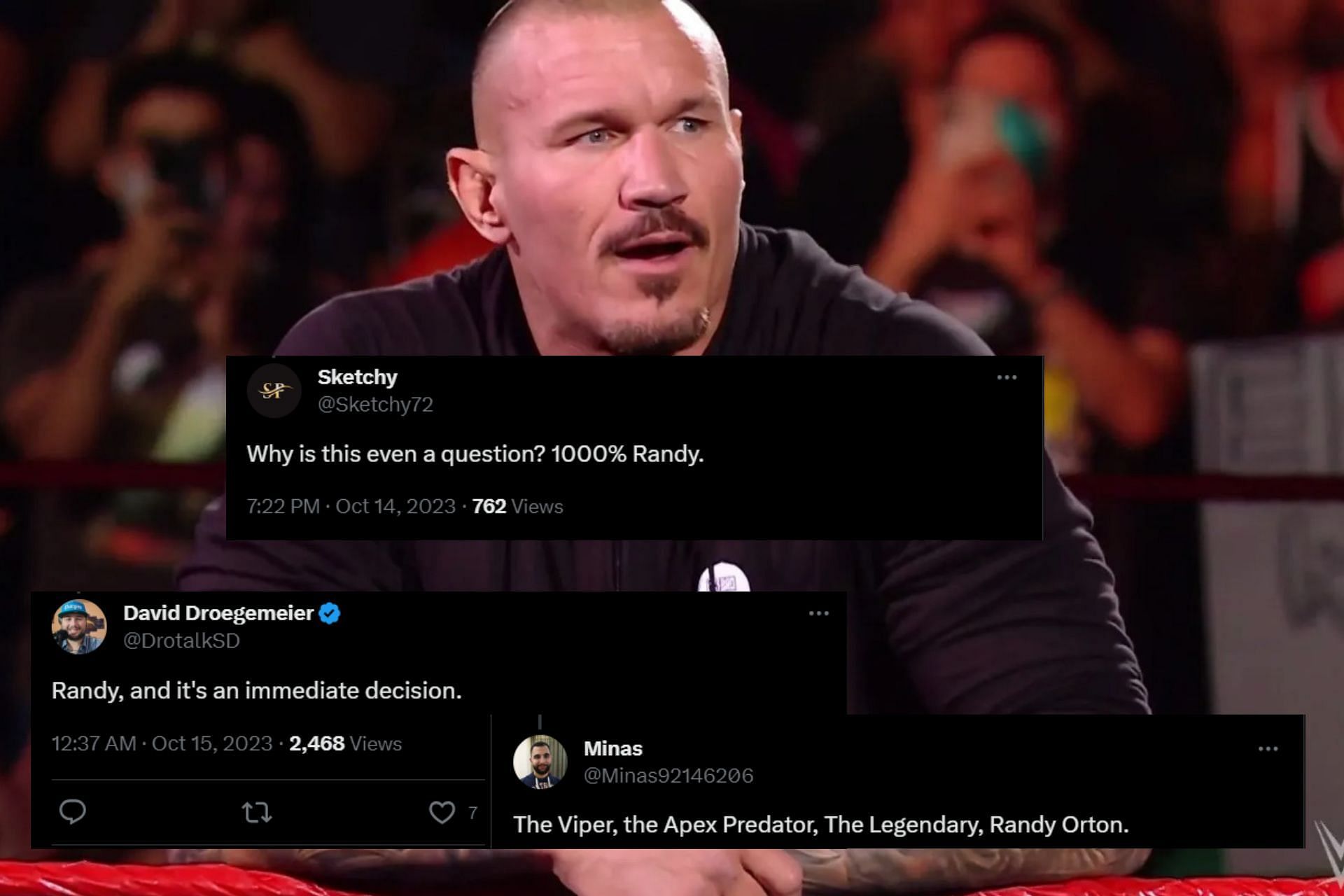 Everyone loves Randy Orton and it shows.