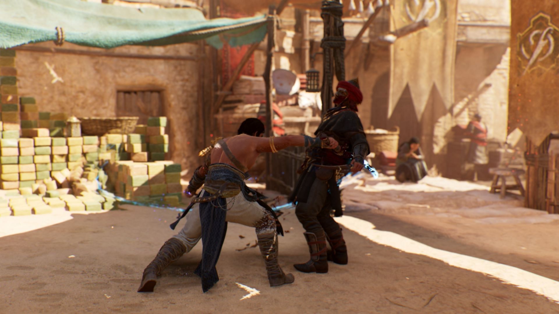 In Assassin&#039;s Creed Mirage, the combat is essential for the game (Image via Ubisoft)