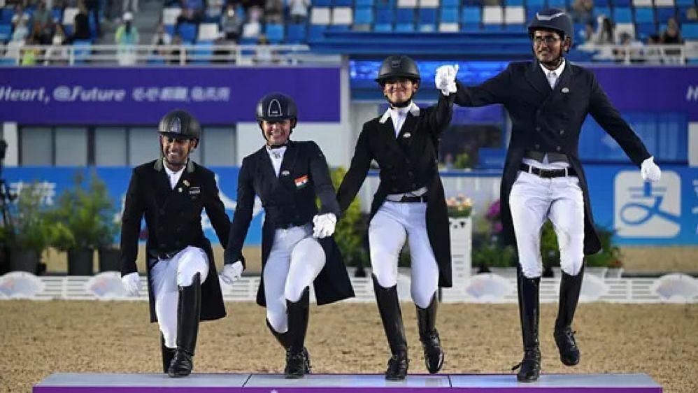 The dressage team that won the gold, Image Courtesy- Twitter