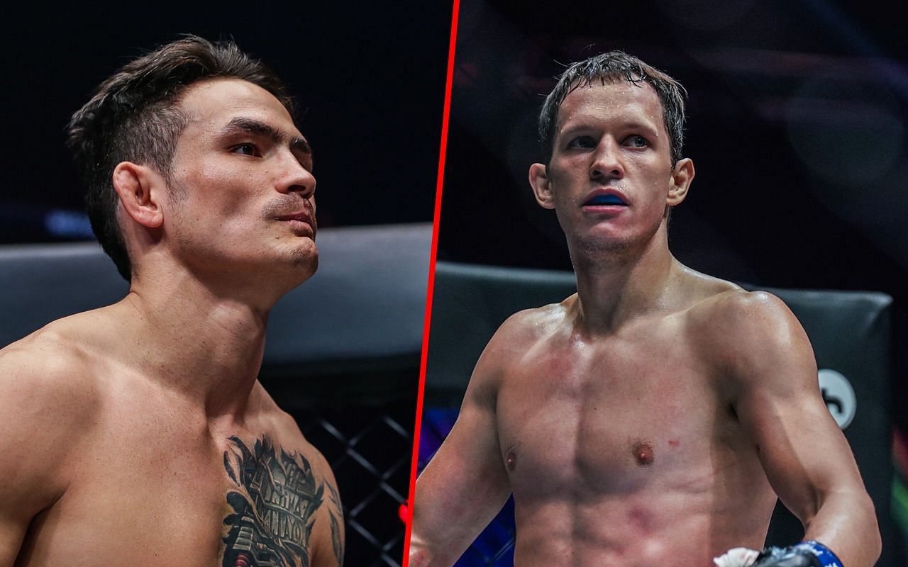 Thanh Le (Left) faces Ilya Freymanov (Right) at ONE Fight Night 15 for the interim featherweight title