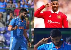 [Watch] Jasprit Bumrah imitates Marcus Rashford's celebration after dismissing Ibrahim Zadran in IND vs AFG 2023 World Cup clash