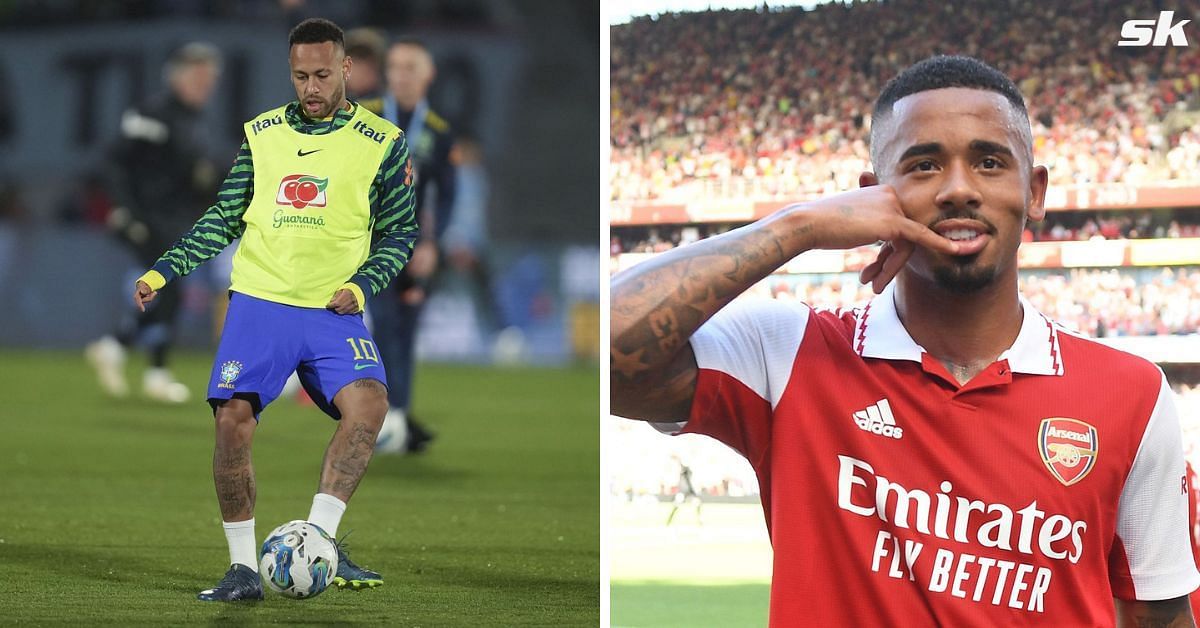 Arsenal star Gabriel Jesus reacts to Neymar Jr
