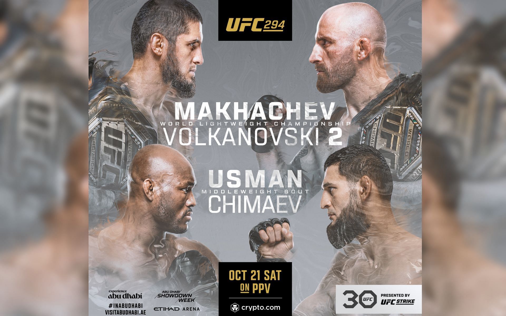 UFC 294 poster [Photo credit: @ufc - X]