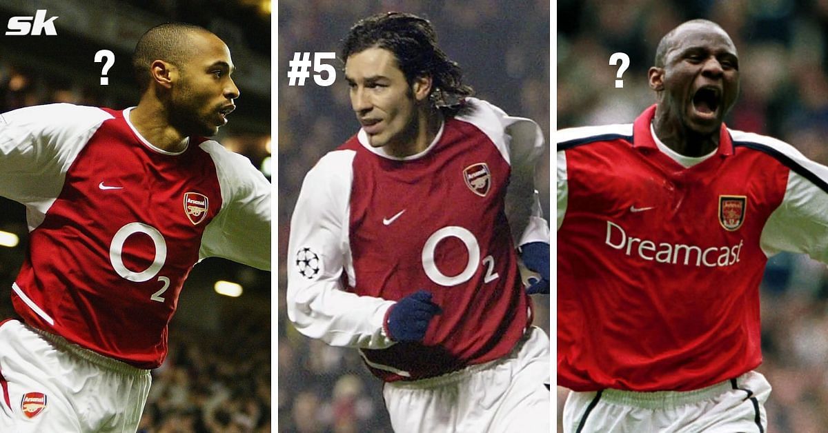 Thierry Henry (left), Robert Pires (center) and Patrick Vieira (right)