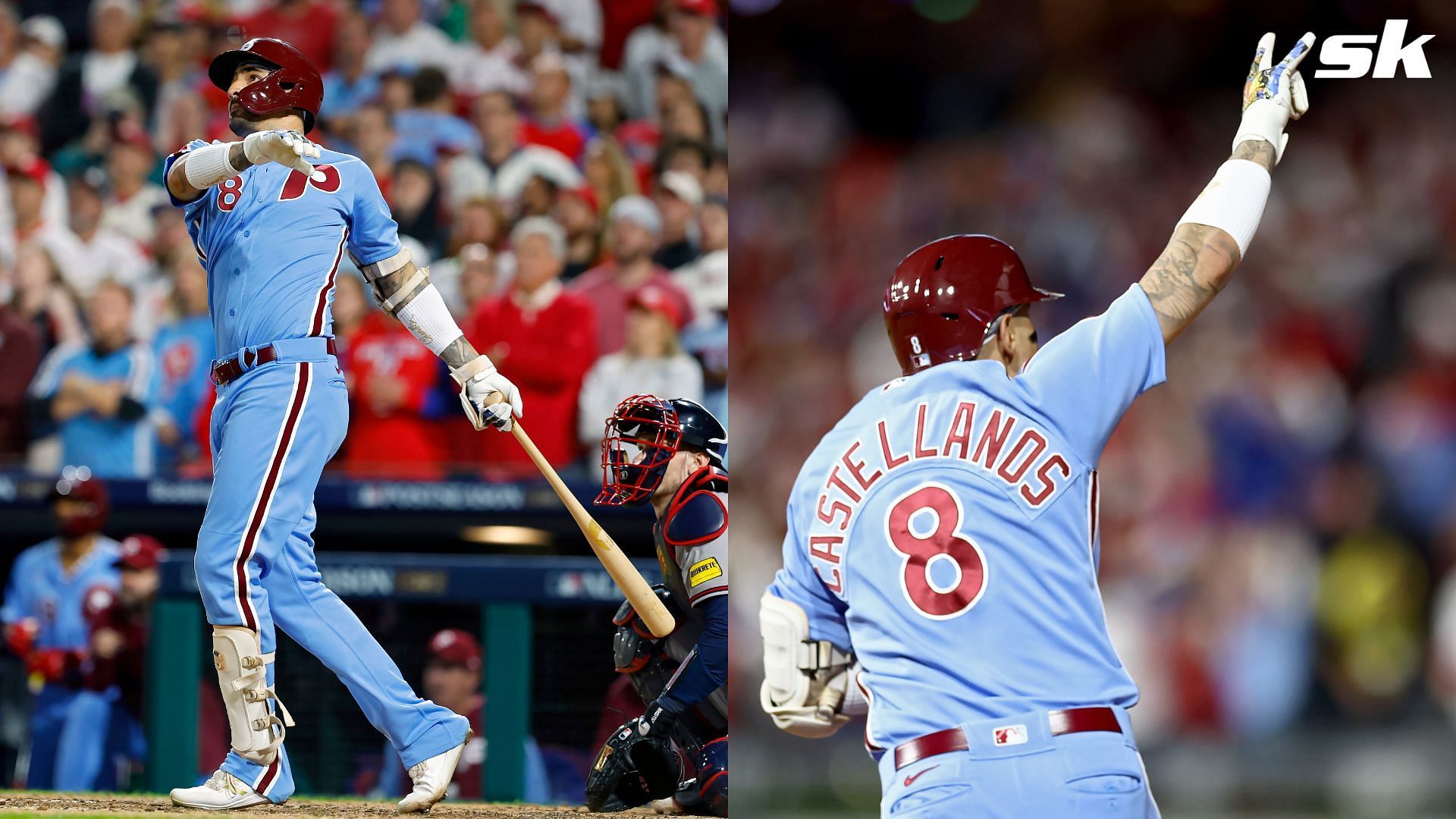 Phillies fans astonished as Nick Castellanos makes history against the Braves. 