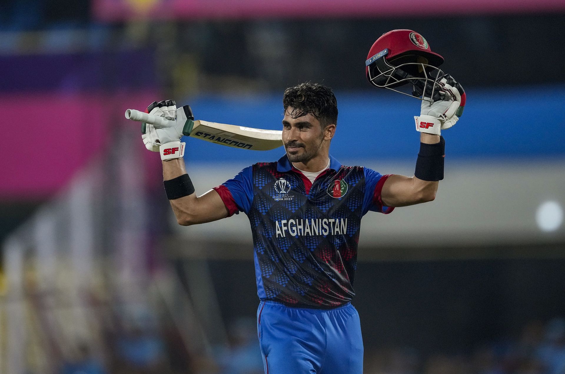 Rahmanullah Gurbaz scored a hundred in the warm-up match against Sri Lanka. (Pic: AP)