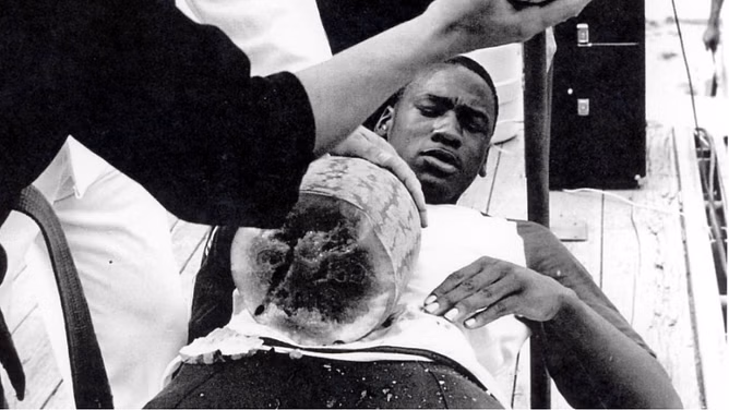 Startling story of Michael Jordan's brush with death in prison during a stunt with a samurai sword resurfaces after 41 years