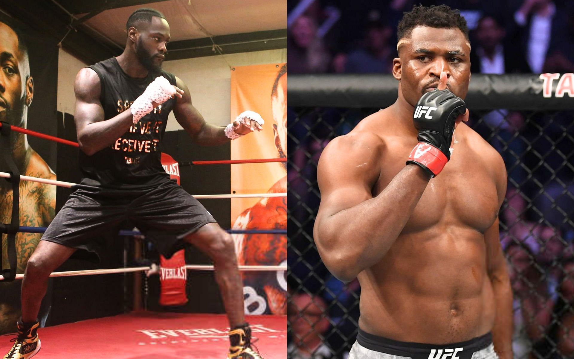 Deontay Wilder (left) and Francis Ngannou (right) [Images Courtesy: @GettyImages]