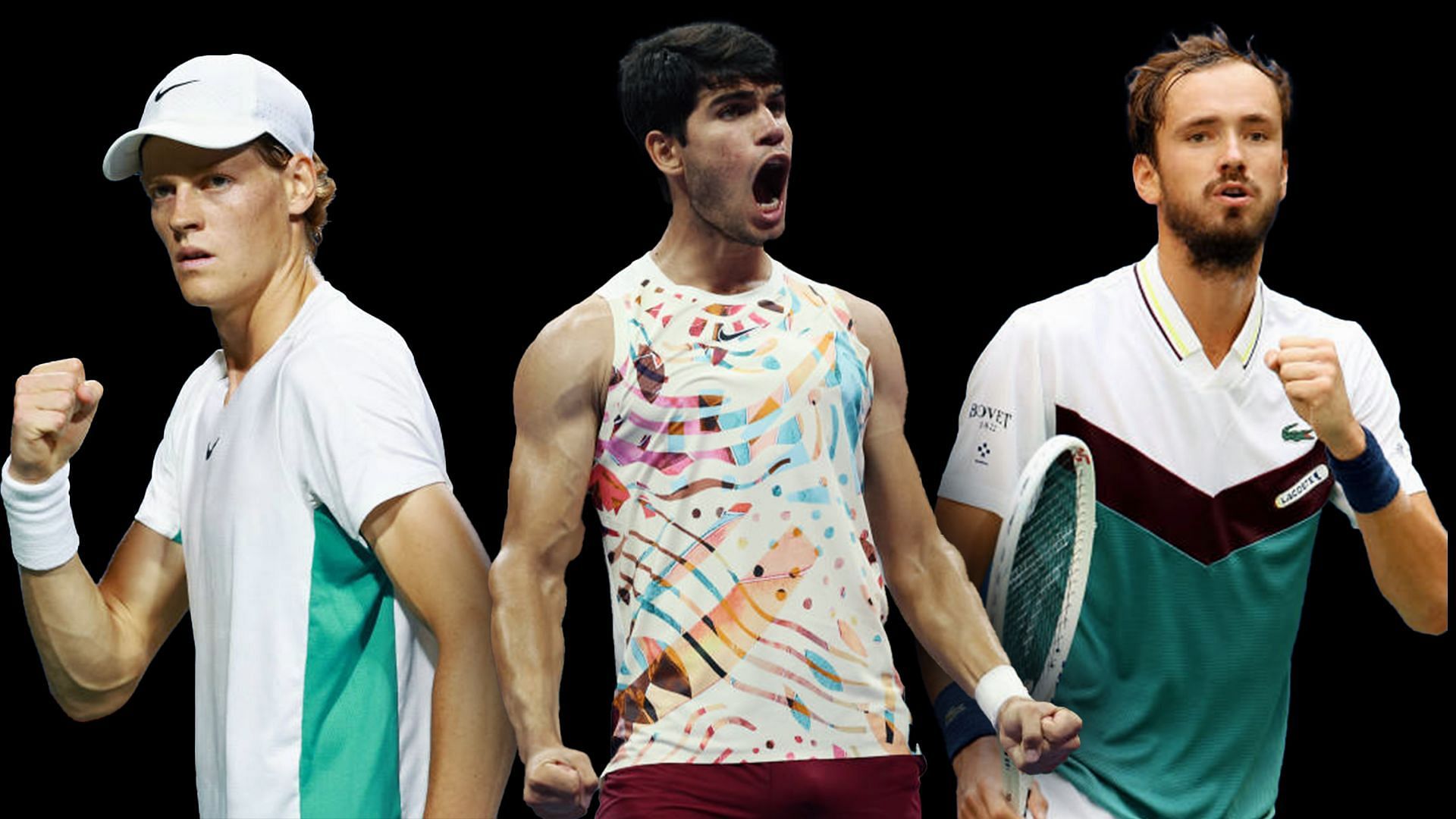 Daniil Medvedev, Carlos Alcaraz and Jannik Sinner will be the title contenders at the Shanghai Masters
