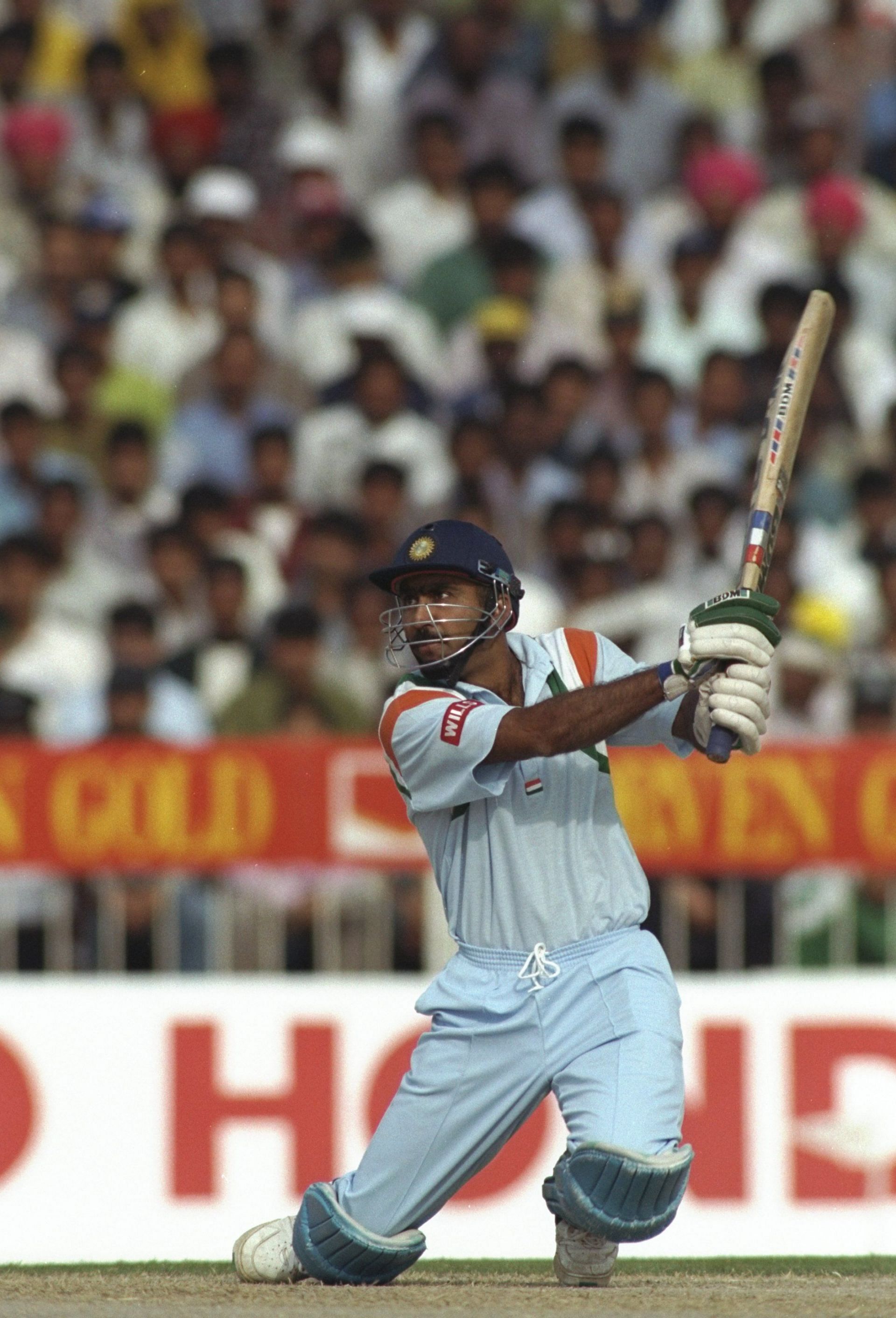 Saba Karim batting for India.