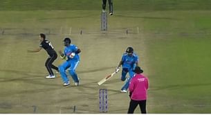 [Watch] Suryakumar Yadav gets run out on his World Cup debut after comical mixup with Virat Kohli in IND vs NZ clash