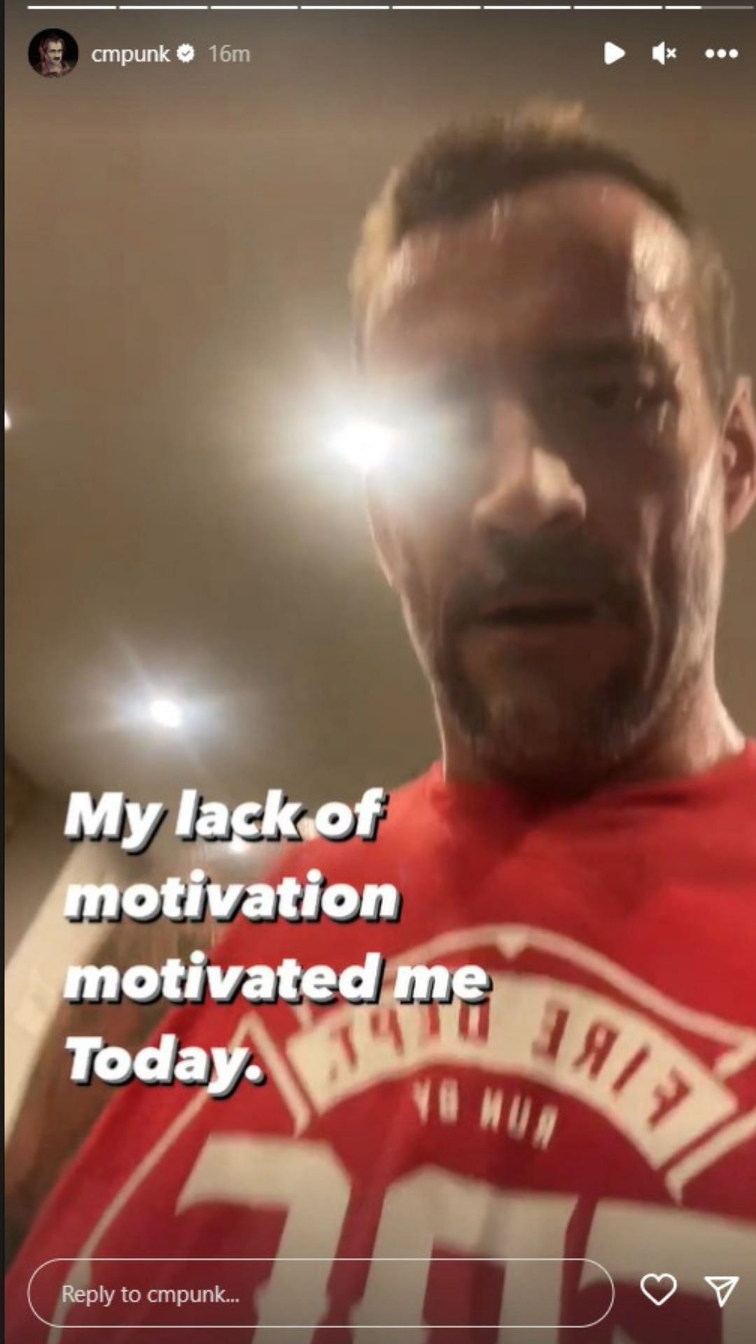 CM Punk&#039;s latest Instagram story