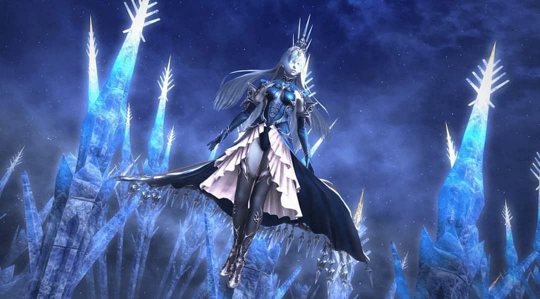 A reincarnation of Shiva as a boss in Eden&#039;s Verse: Refulgence. (Image via Square Enix)