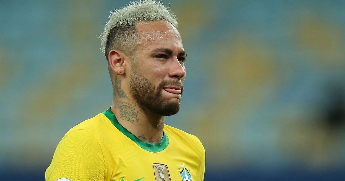 Neymar for Brazil (via Getty Images)