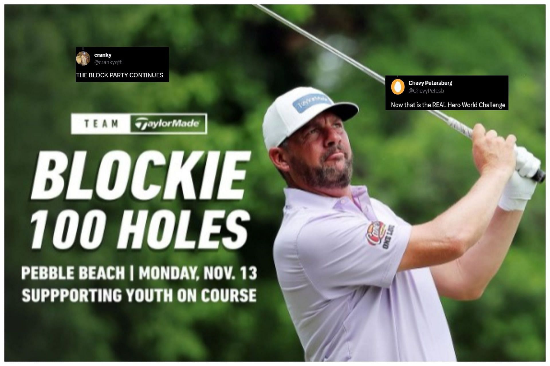 Michael Block will participate at 100-Hole hike event for Youth on Course charity (Image via Instagram.com/blockiegolf)