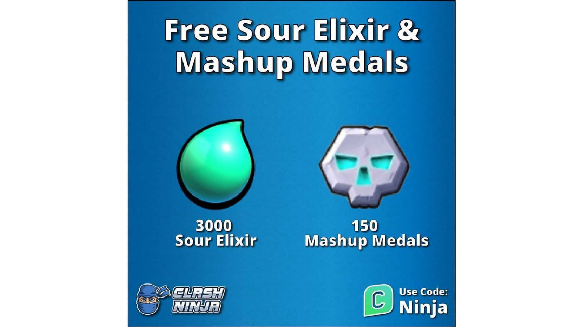 You can earn Sour Elixir from giveaways (Image via Twitter/Clash Ninja)