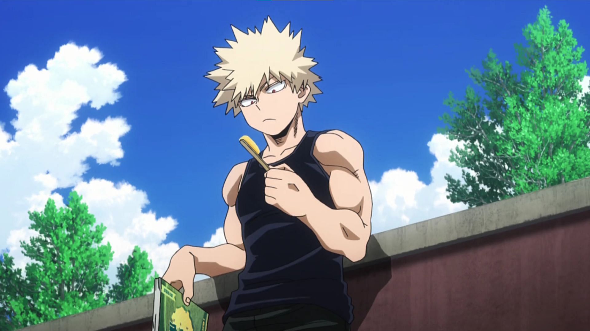 Bakugo as shown in the Heroes Rising Movie (Image via Studio Bones)