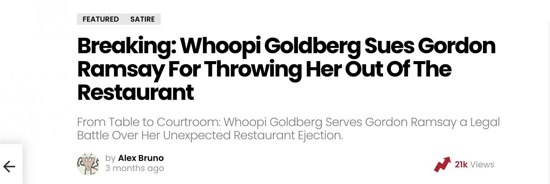 Social media users share reactions as fake news about Goldberg being thrown out from Gordon&#039;s restaurant goes viral. (Image via Spacexmedia)