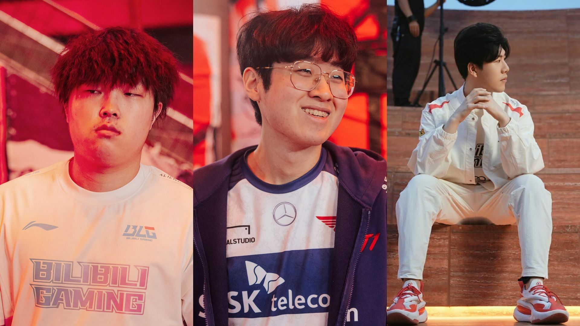 The best top laners at League of Legends Worlds 2023 (Images via Joe Brady/Riot Games,Colin Colin Young-Wolff/Riot Games and Weibo Gaming) 