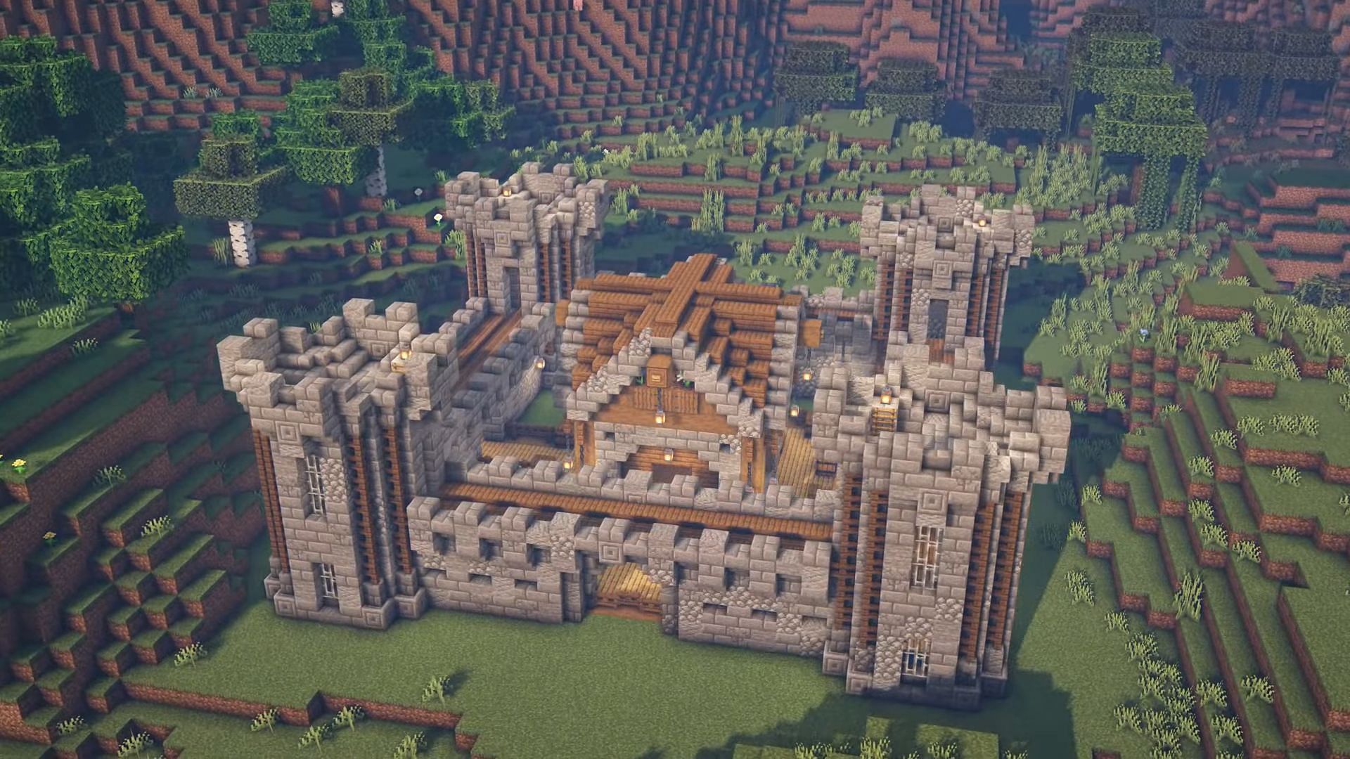 Castle build (Image via ItsMarloe)