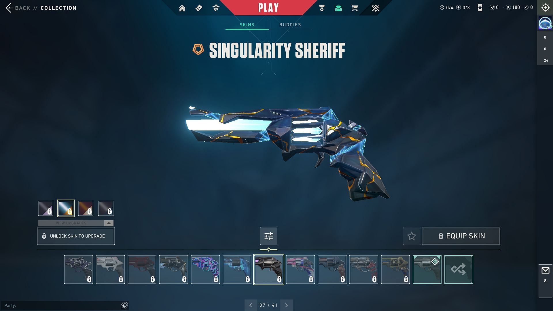 Singularity Sheriff in Valorant (Image via RIOT Games)