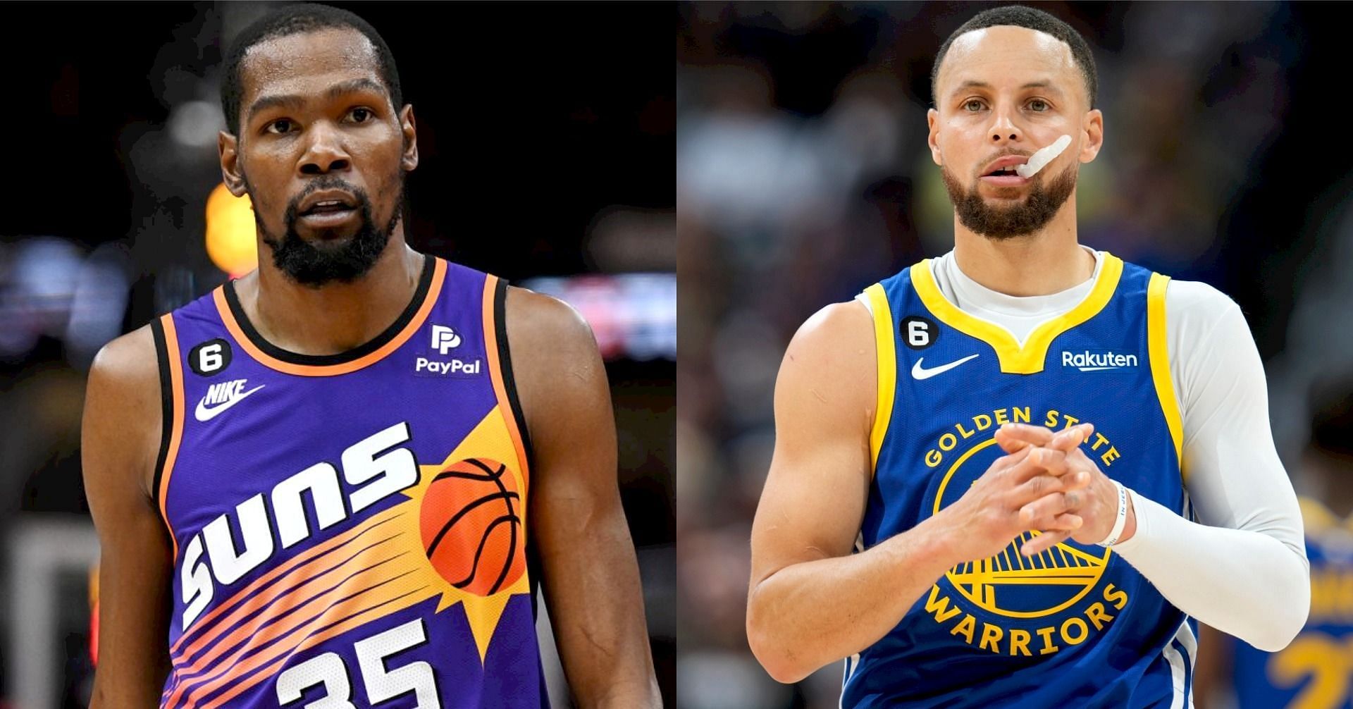 NBA superstars Kevin Durant and Steph Curry