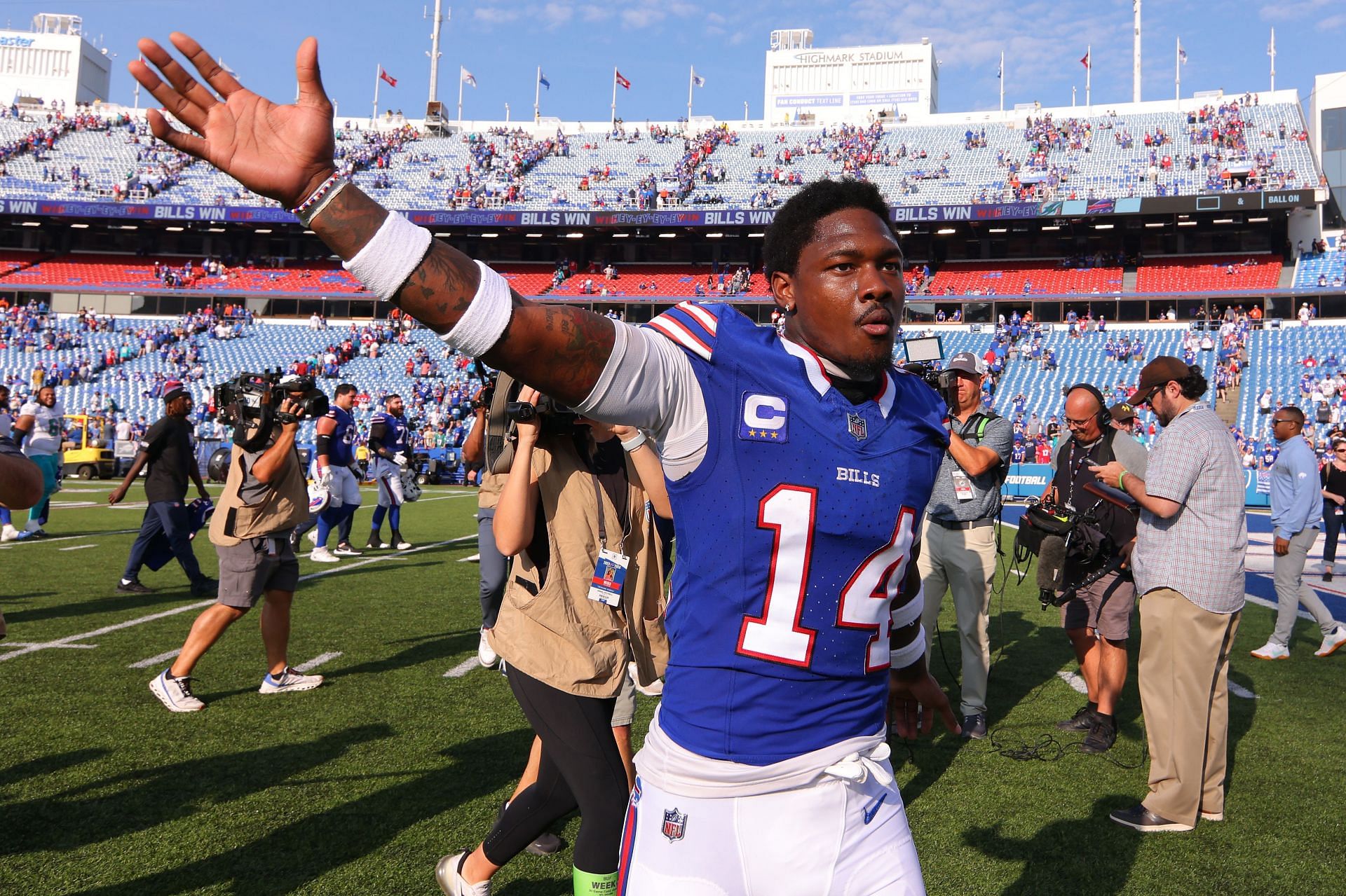 Stefon Diggs at Miami Dolphins v Buffalo Bills