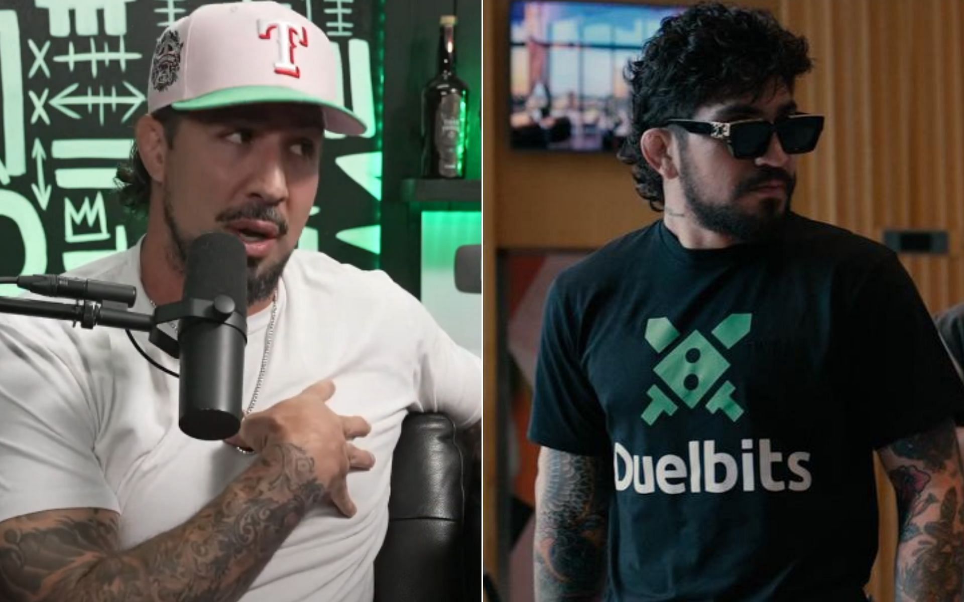 Brendan Schaub [Left], and Dillon Danis [Right] [Photo credit: Thiccc Boy - YouTube, and @dillondanis - X]