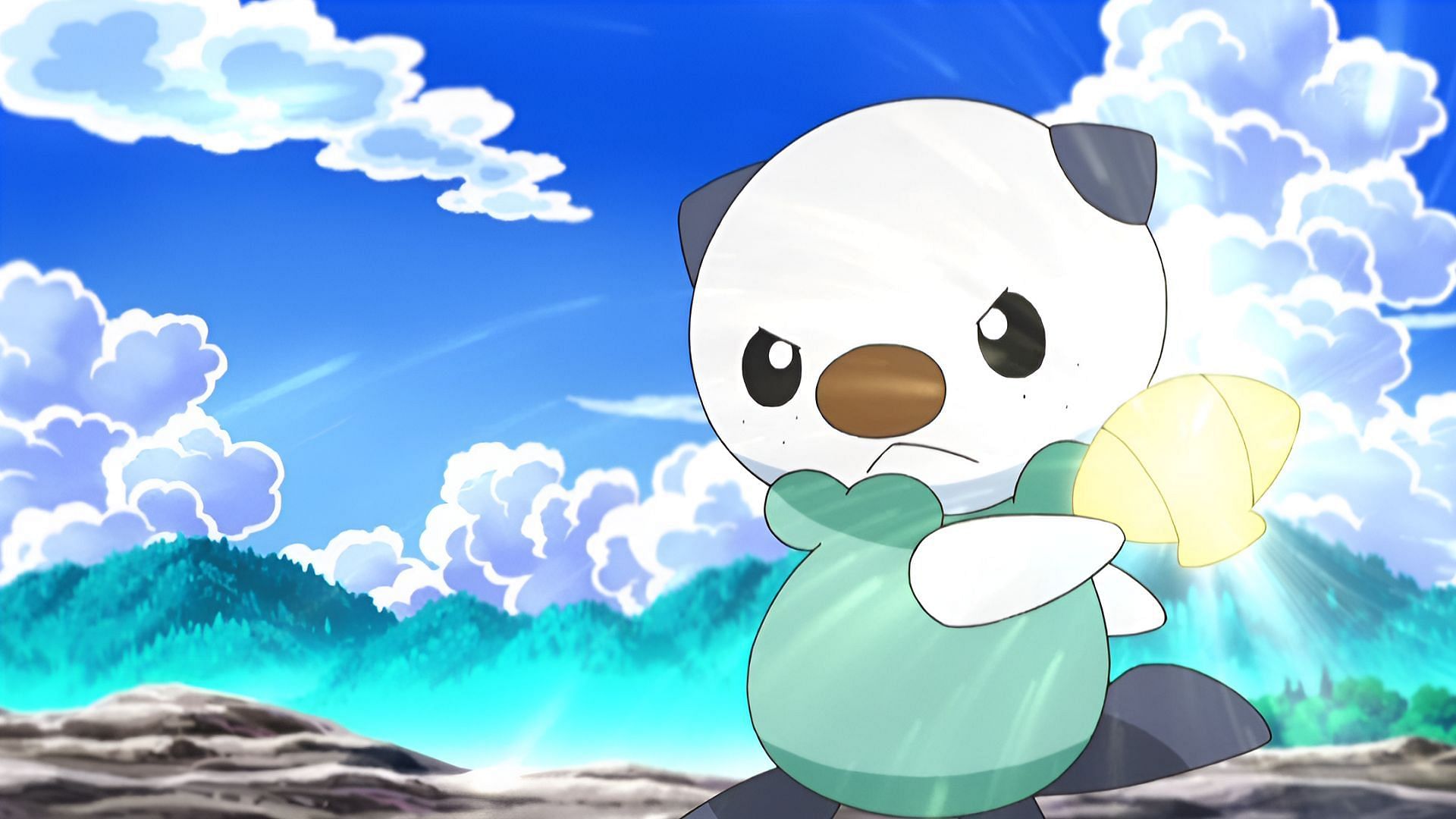 Oshawott is both hard-working and filled to the brim with resolve (Image via The Pokemon Company)