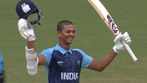 [WATCH] Yashasvi Jaiswal slams 48-ball hundred in Team India's Asian Games 2023 quarterfinal contest against Nepal