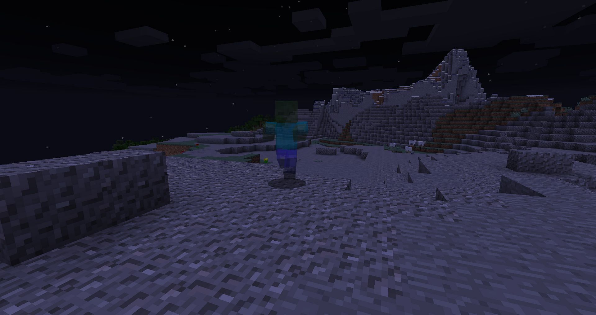 This mod adds a sanity mechanic in Minecraft (Image via CurseForge)