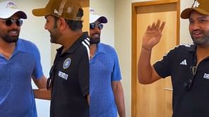 [Watch] Babar Azam catches up with Rohit Sharma ahead of 2023 World Cup captains' meet in Ahmedabad