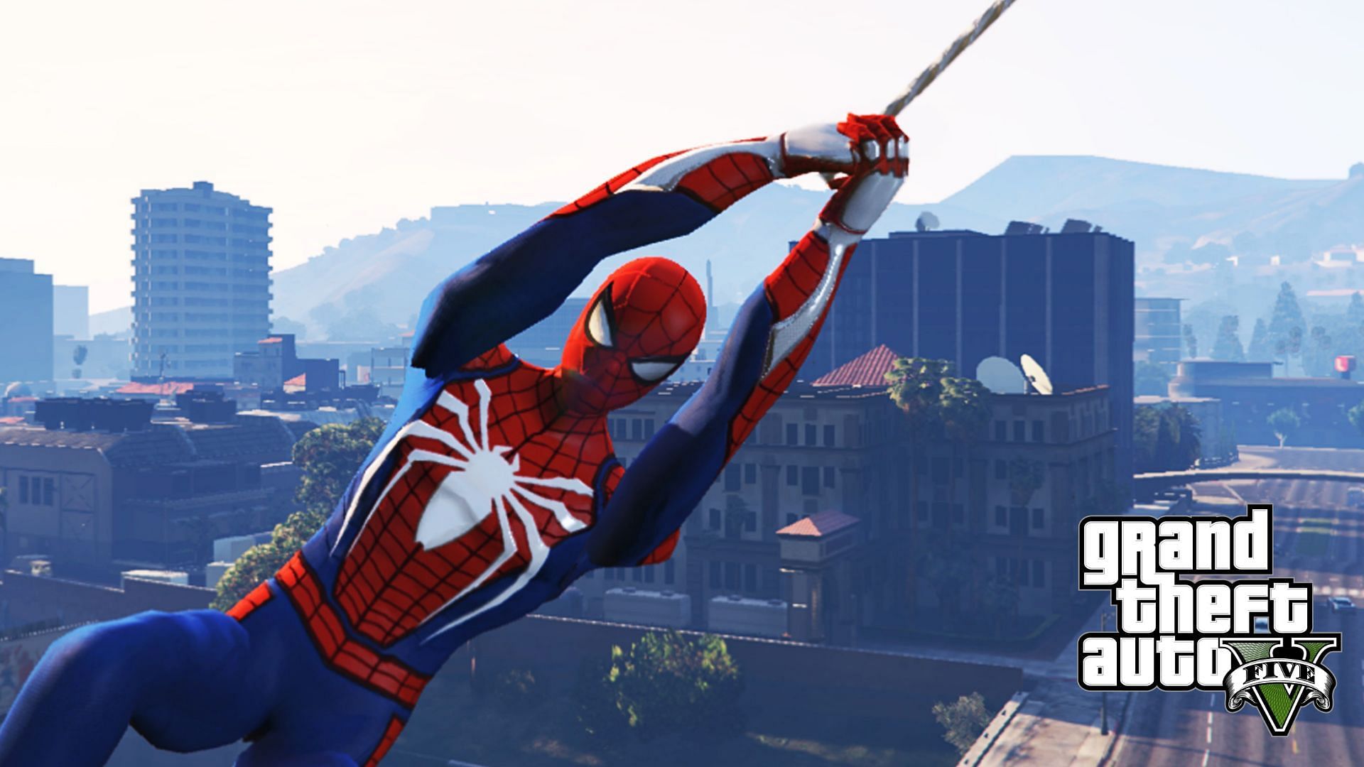 Spider-Man makes GTA 5 more enjoyable on PC (Image via GTA5-Mods)